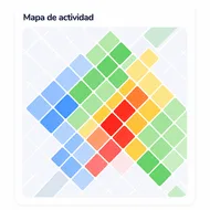Mapa de actividad por barrio